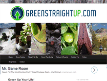 Tablet Screenshot of greenstraightup.com